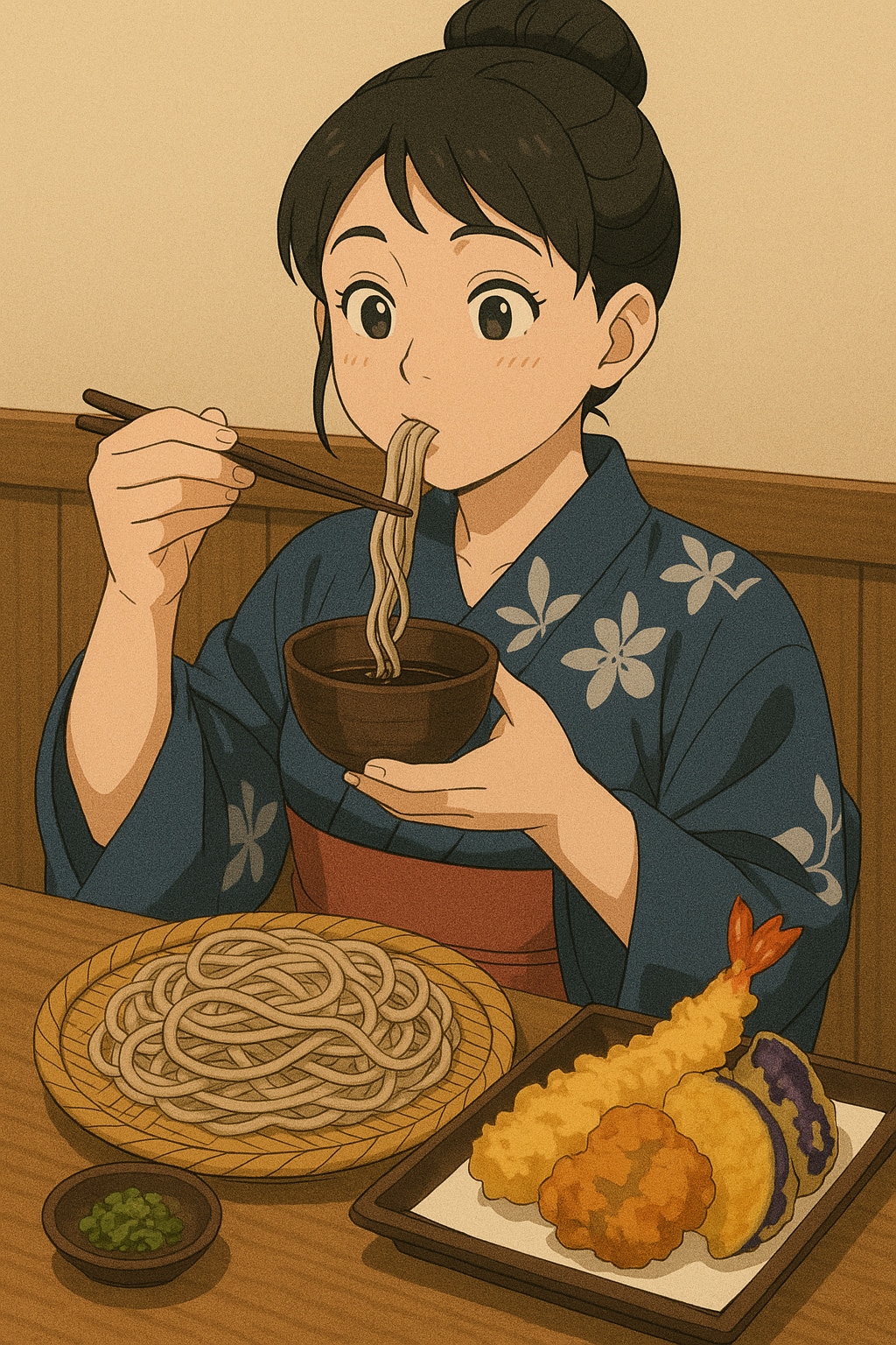 ざるそば天ぷらセット