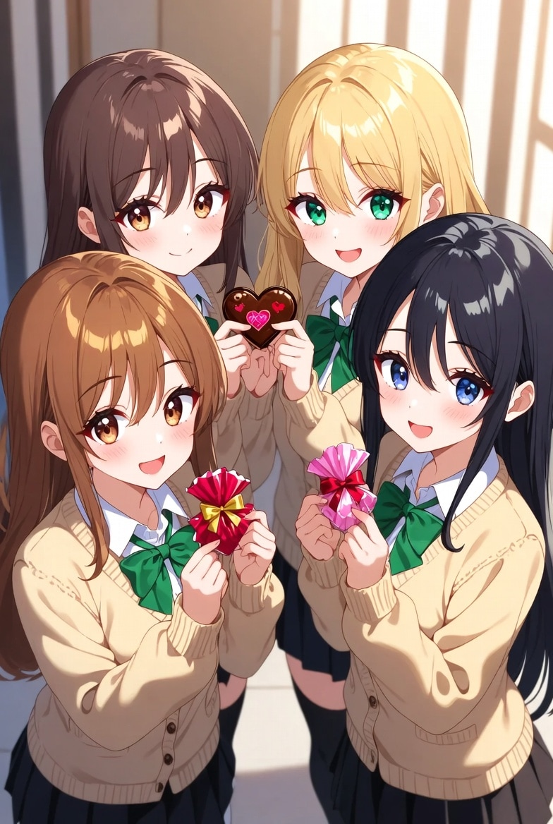 私立聖寧女学院【中等、高等部】「バレンタイン」(AI-G) | の人気AIイラスト・グラビア