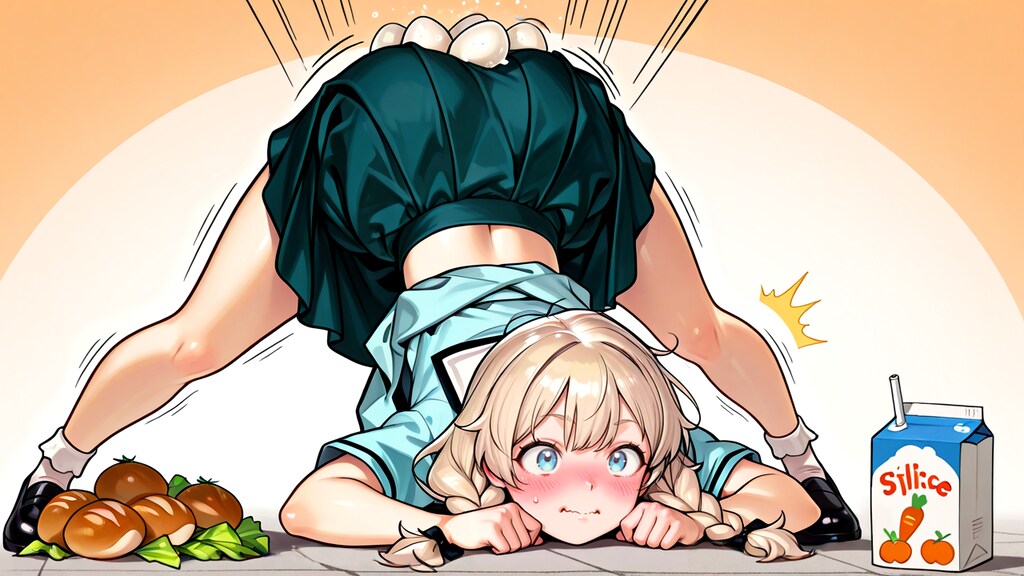 リュミエが買い物中にコケちゃった