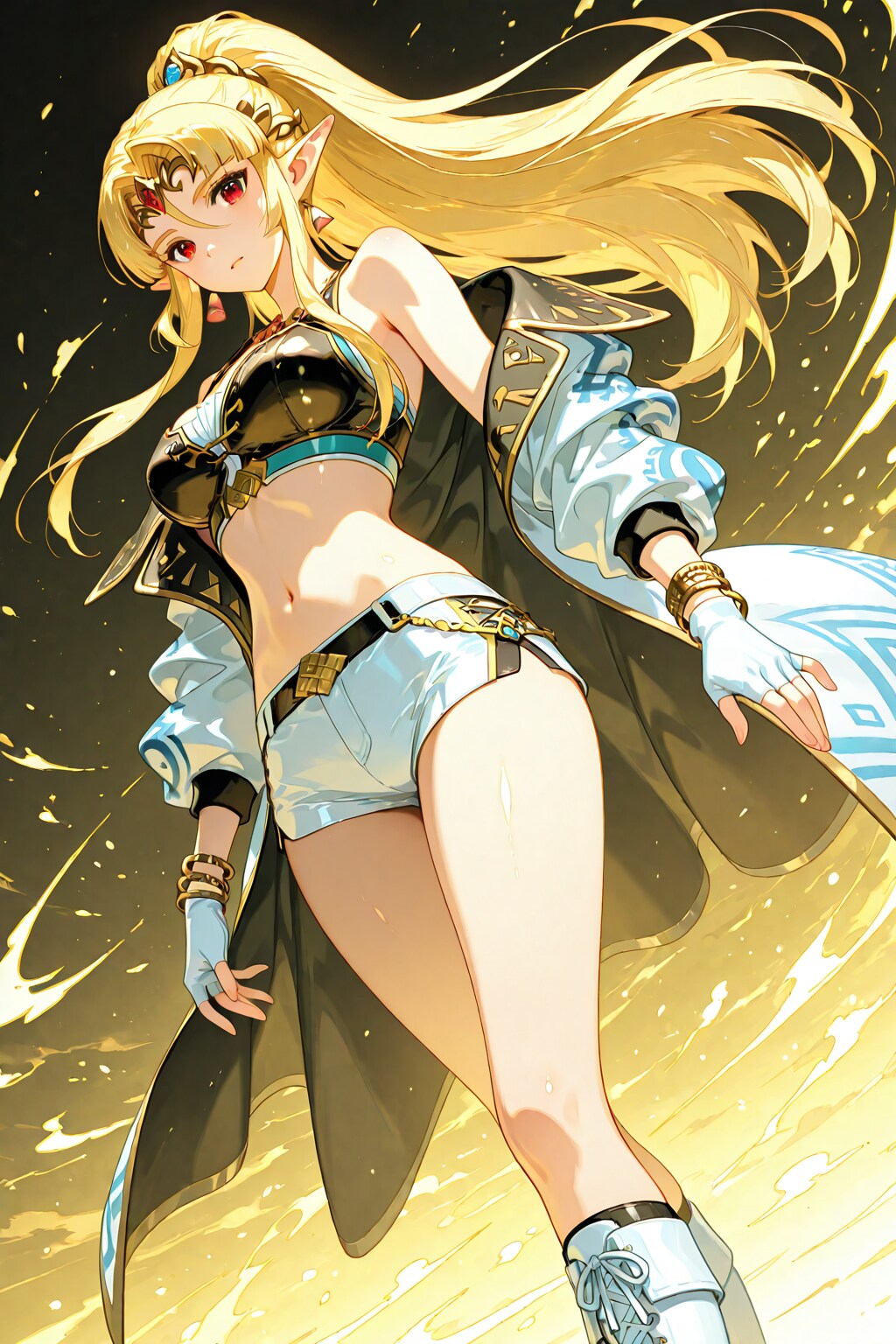 金髪エルフ