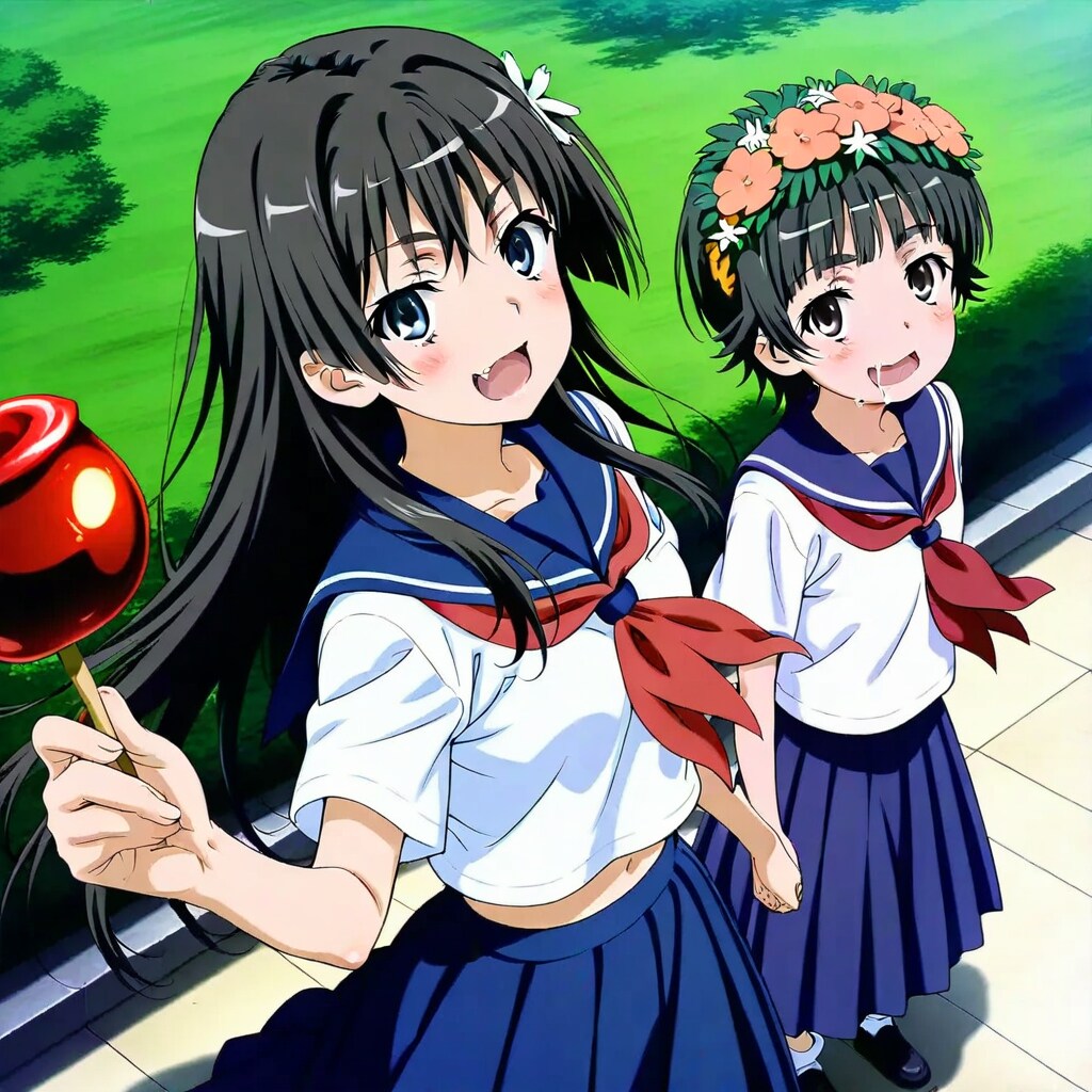 佐天＆初春（とあるシリーズ） | の人気AIイラスト・グラビア