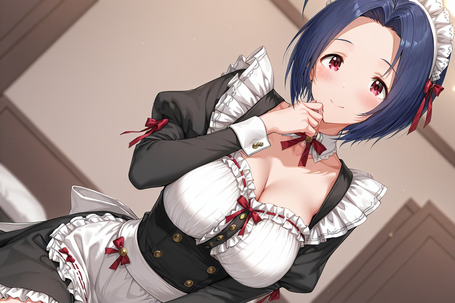 メイド服を着た三浦あずさ
