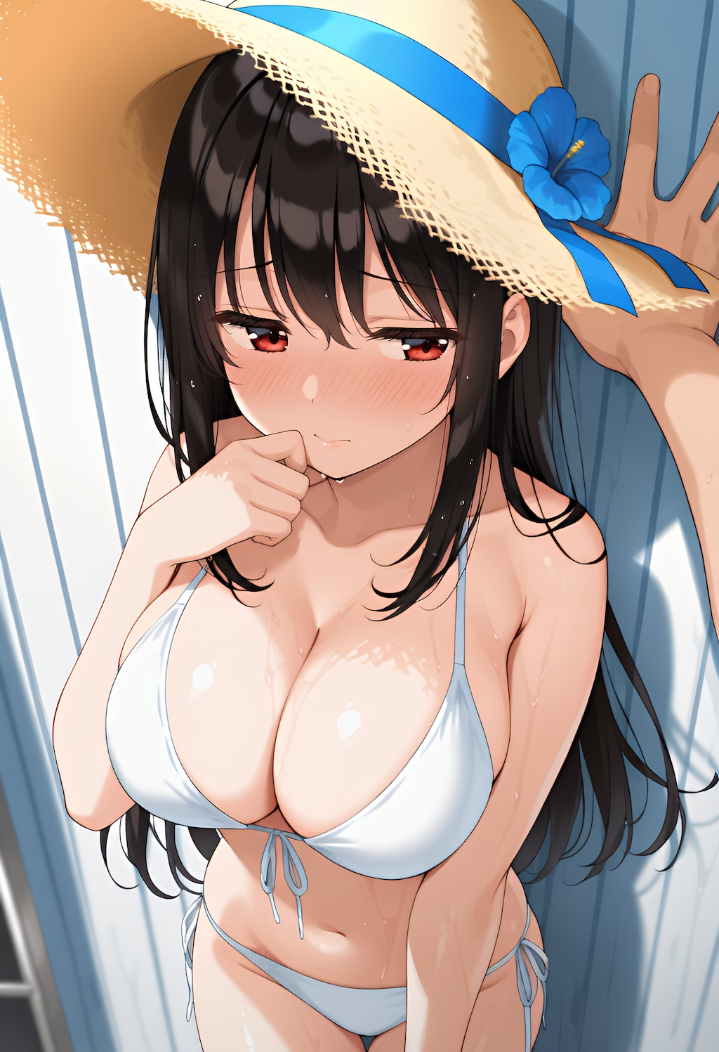 海の壁ドン