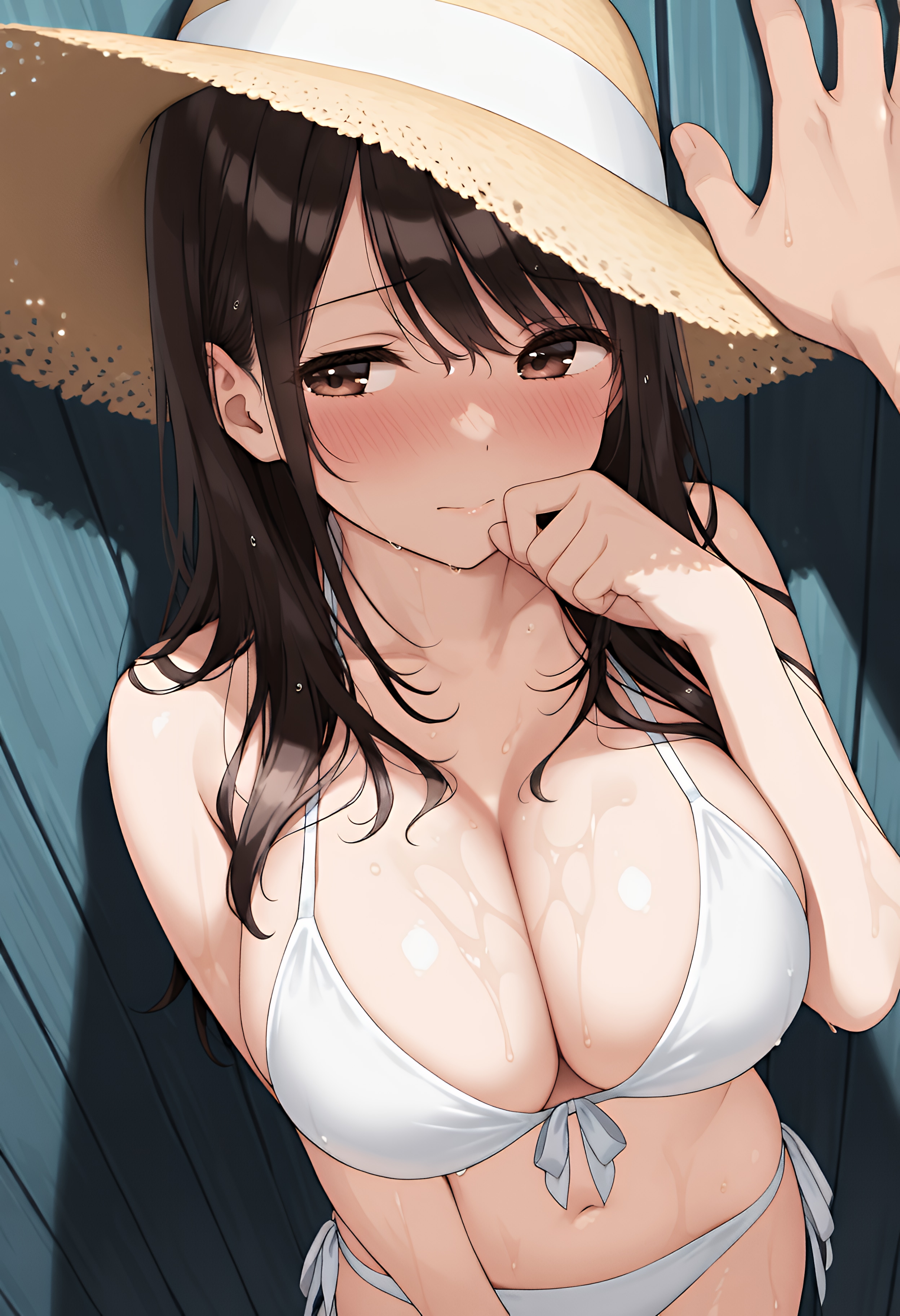 海の壁ドン