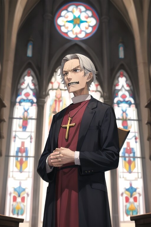 邪悪なる牧師 | の人気AIイラスト・グラビア