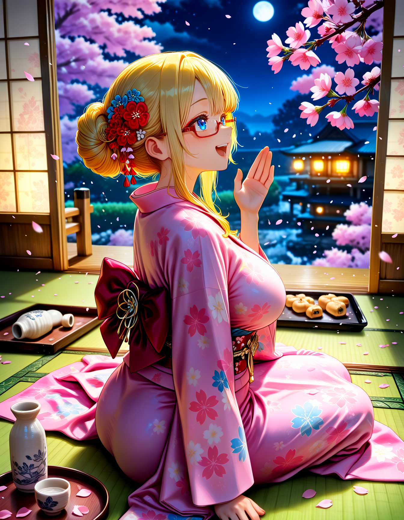 夜桜