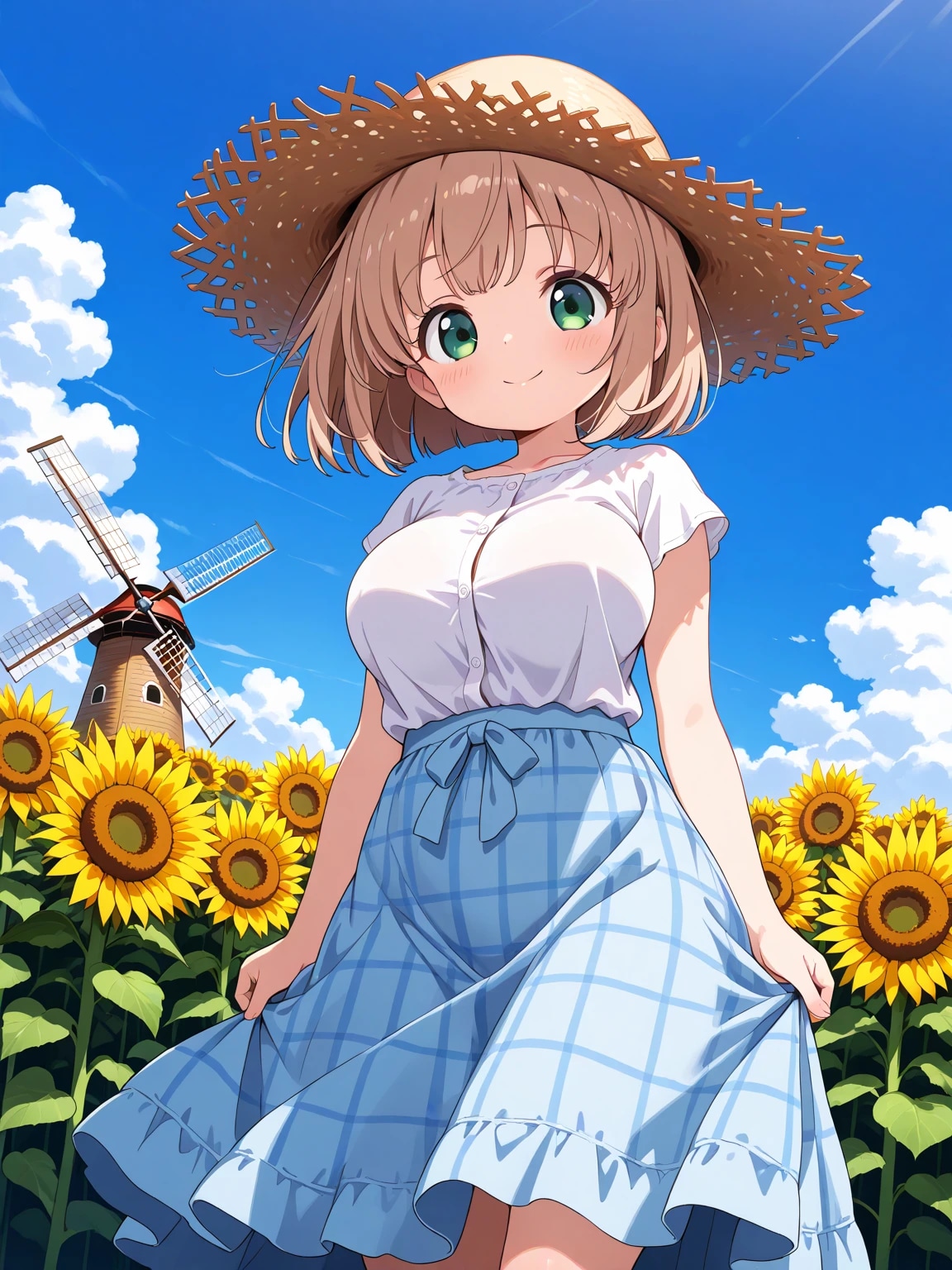 こはるちゃんとひまわり畑