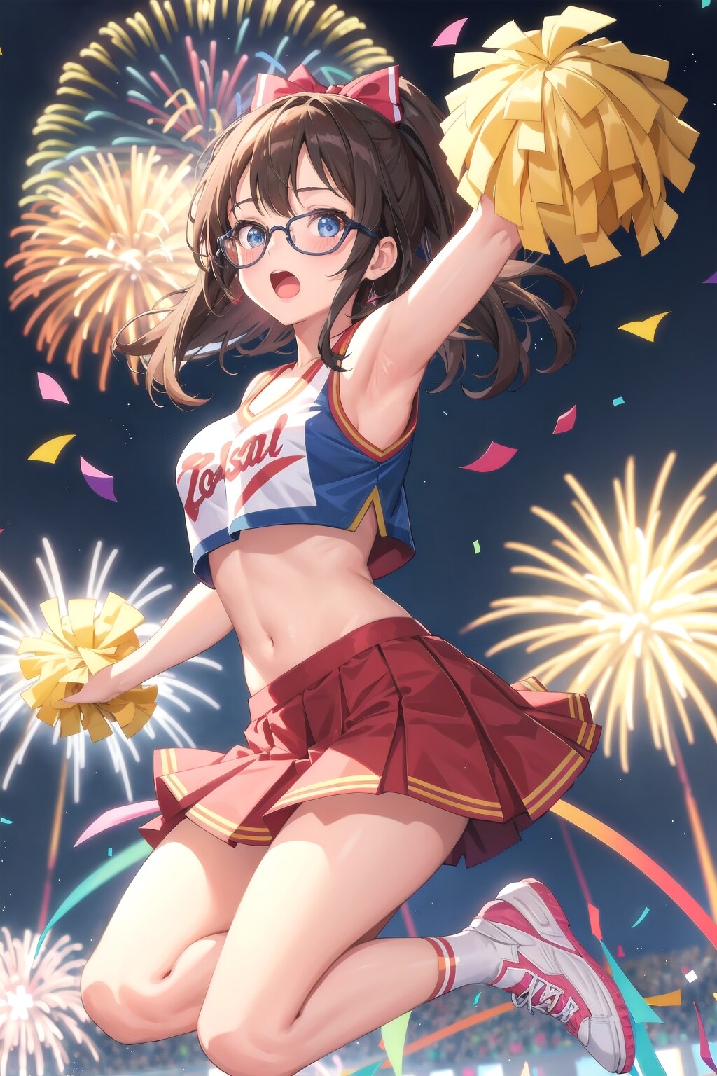 メガネ美少女チアガール