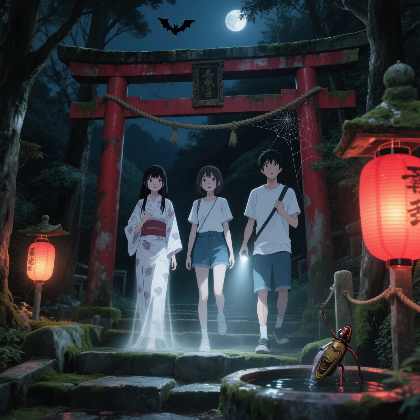 一緒に肝試し | の人気AIイラスト・グラビア