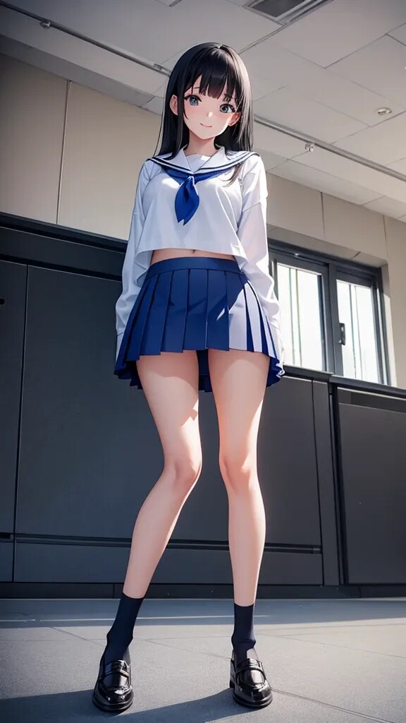 セーラー服と美脚