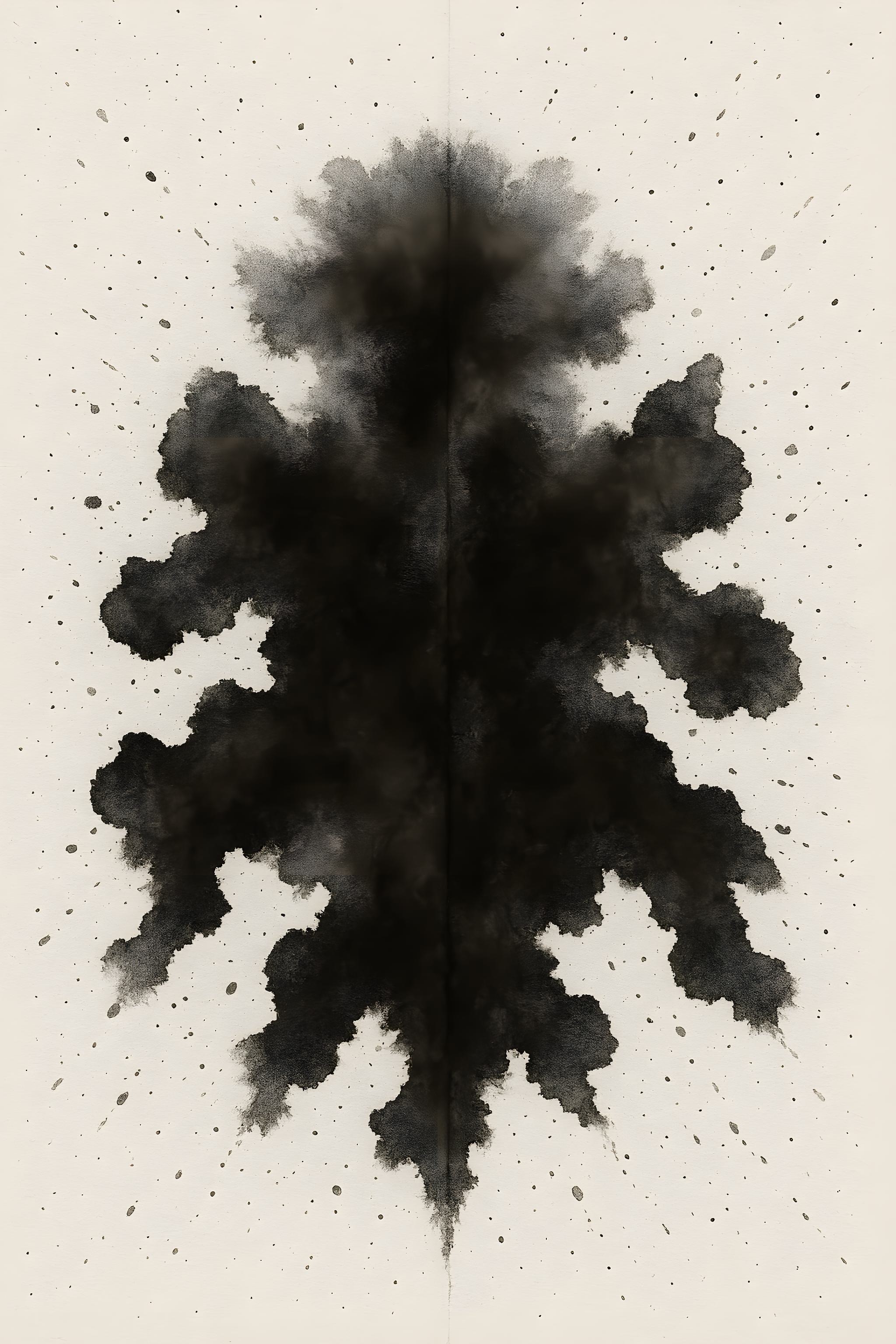 黒インクのロールシャッハテスト | の人気AIイラスト・グラビア