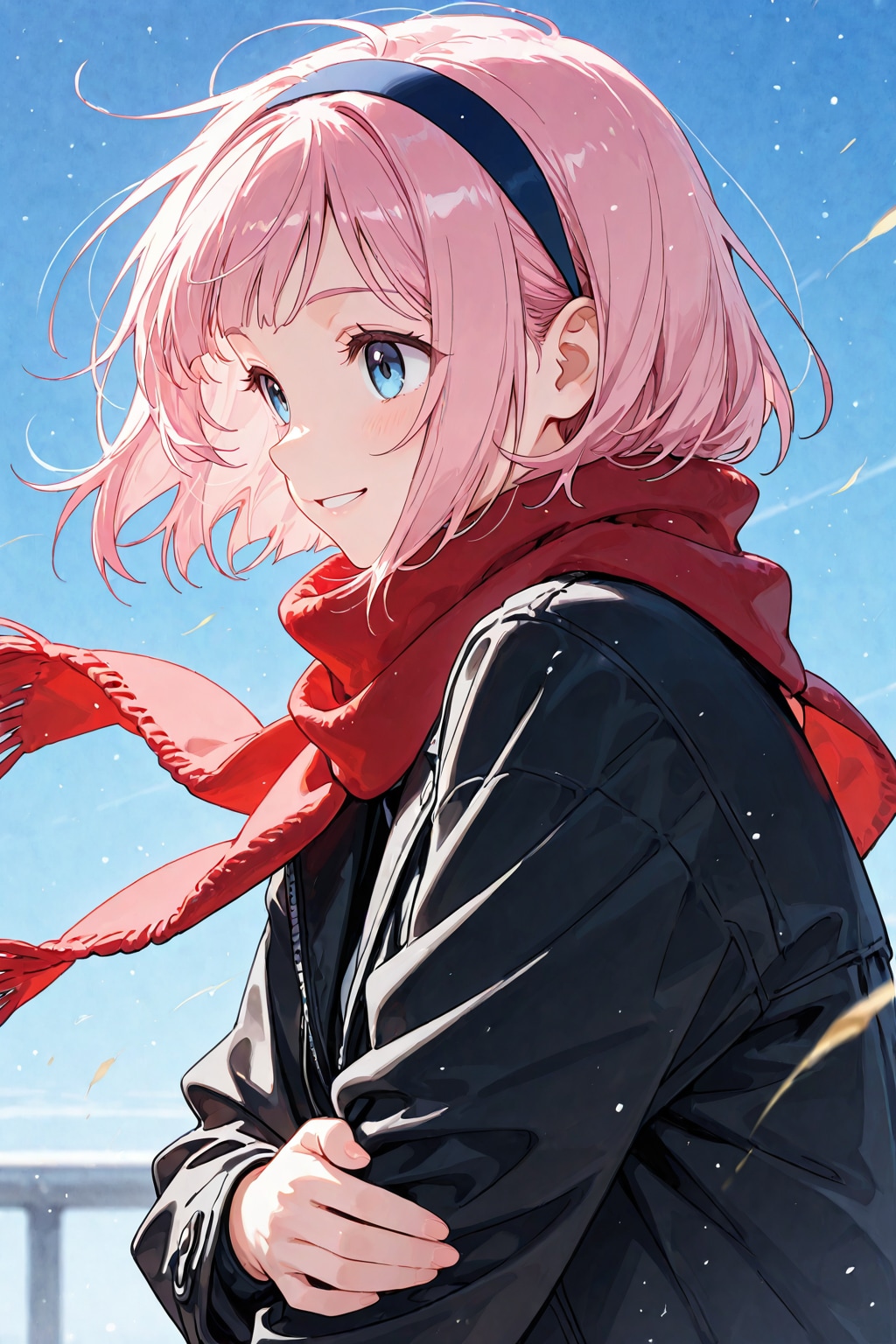赤いマフラー