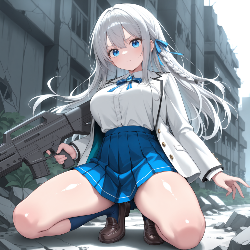銀髪ちゃん・背中で語る