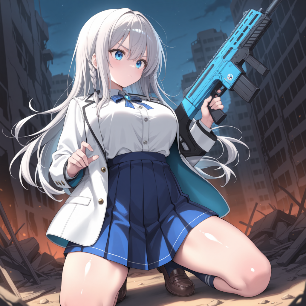 銀髪ちゃん・背中で語る