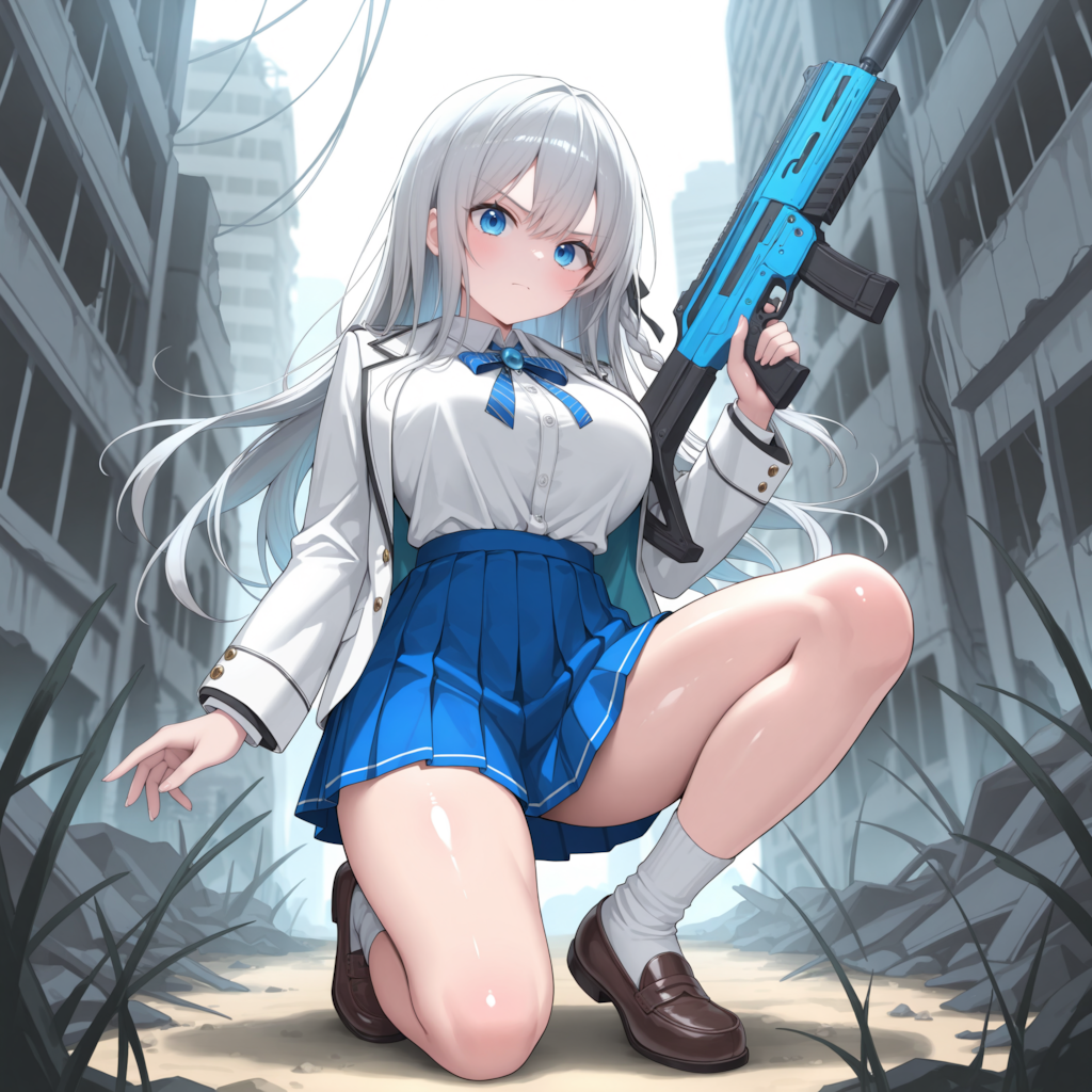 銀髪ちゃん・背中で語る