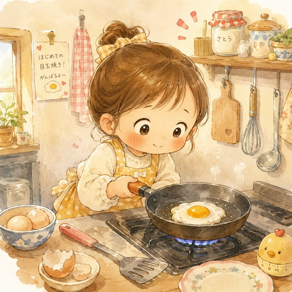 はじめてのめだまやき