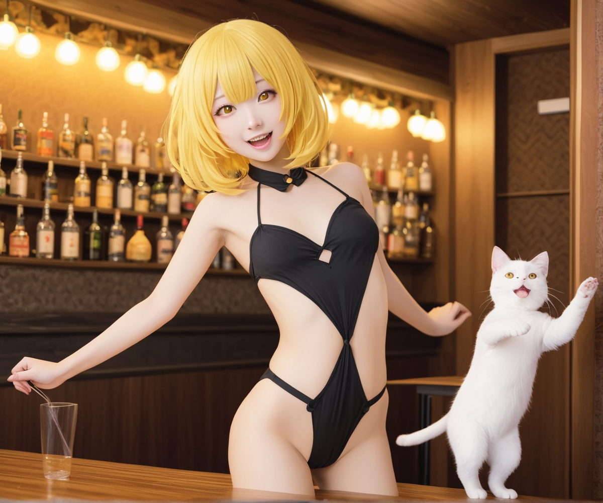 バーCatでダンシングユイちゃん