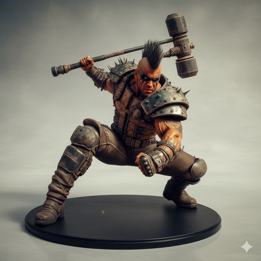 その肉体美は芸術の粋！世紀末を生きるモヒカンヒャッハー！架空フィギュア♪