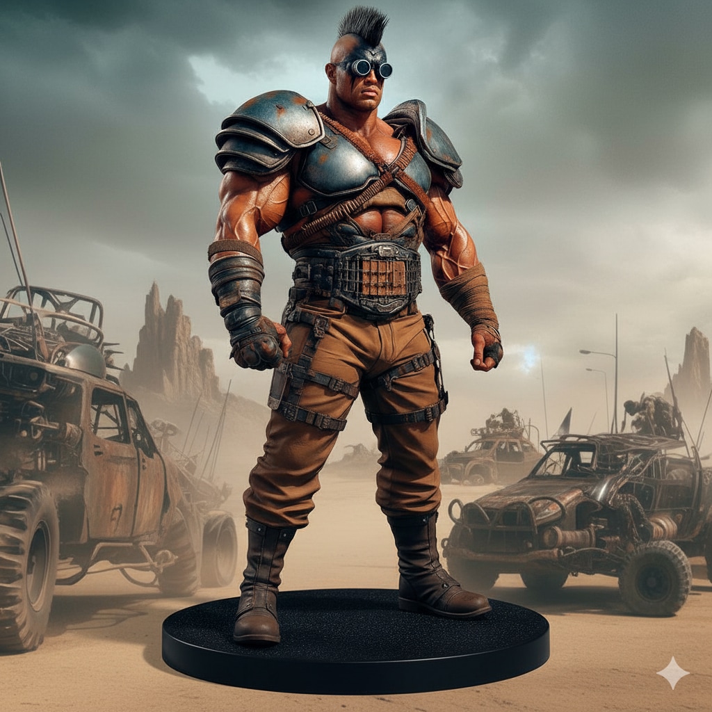 その肉体美は芸術の粋！世紀末を生きるモヒカンヒャッハー！架空フィギュア♪