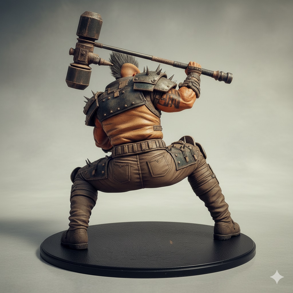 その肉体美は芸術の粋！世紀末を生きるモヒカンヒャッハー！架空フィギュア♪