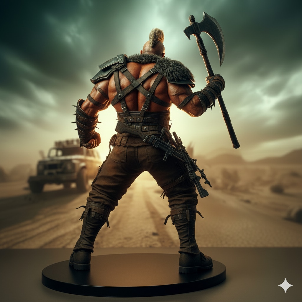 その肉体美は芸術の粋！世紀末を生きるモヒカンヒャッハー！架空フィギュア♪