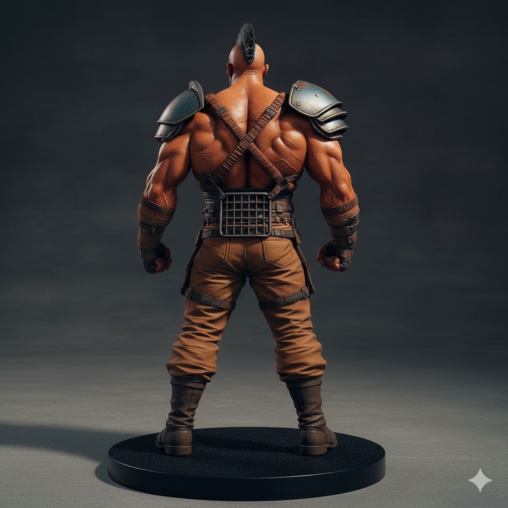 その肉体美は芸術の粋！世紀末を生きるモヒカンヒャッハー！架空フィギュア♪