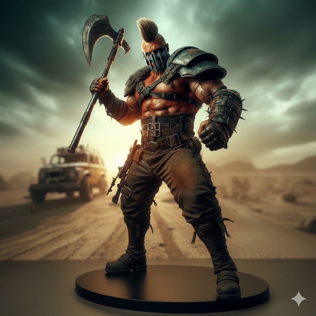 その肉体美は芸術の粋！世紀末を生きるモヒカンヒャッハー！架空フィギュア♪