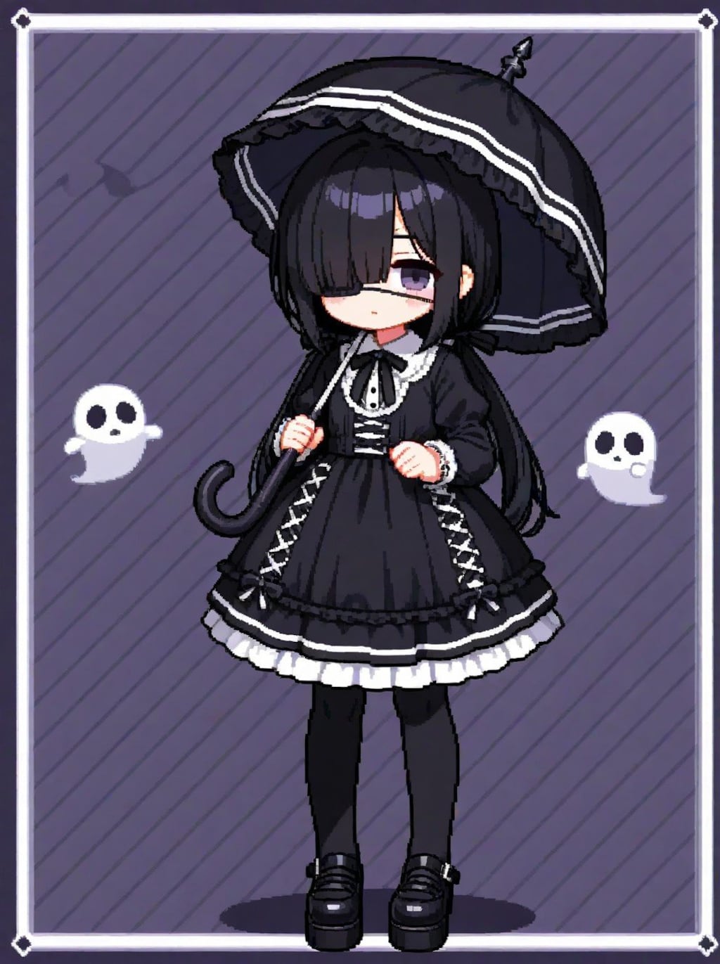 ゴスロリおばけちゃん(ドット)