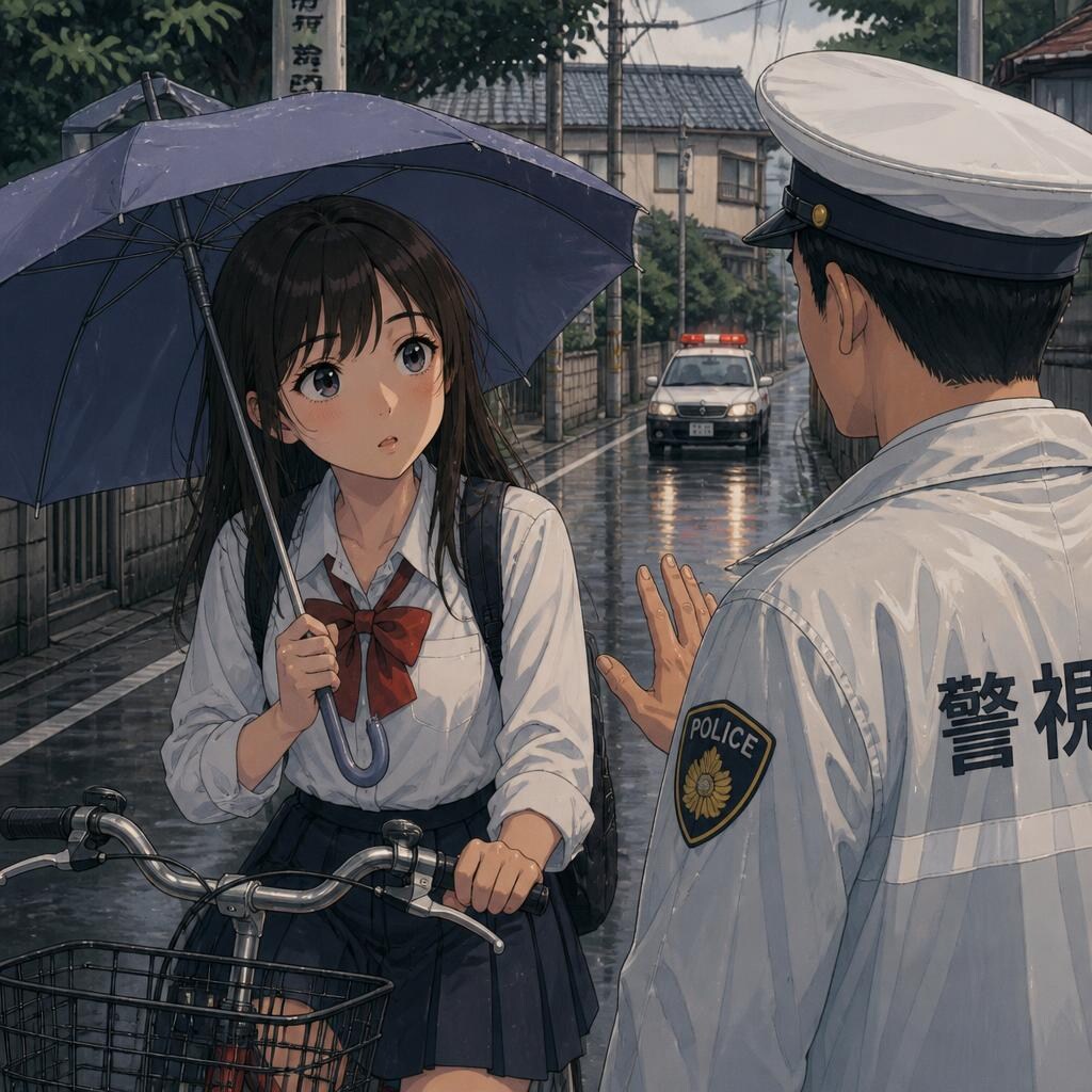 傘さし運転　指導 | の人気AIイラスト・グラビア