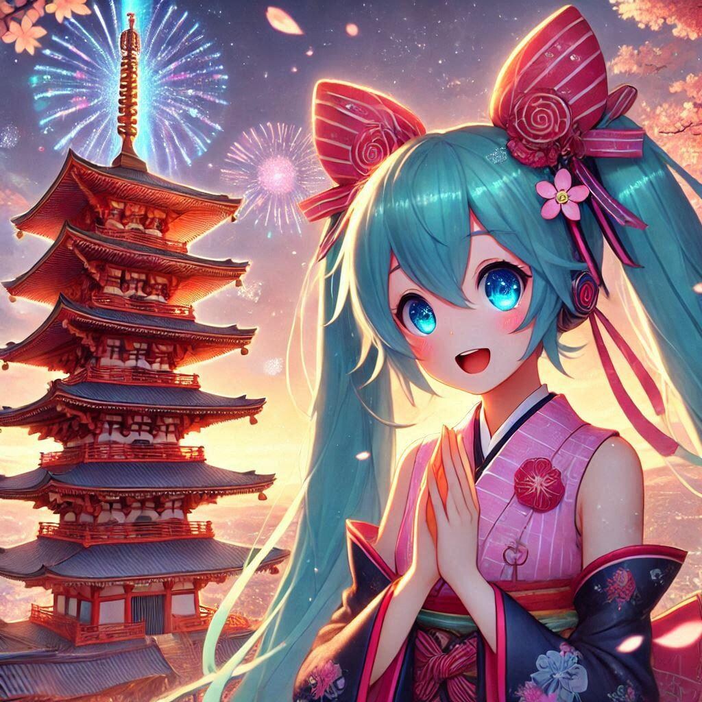 初音ミクと五重塔❔