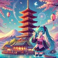 初音ミクと五重塔❔ 5枚目