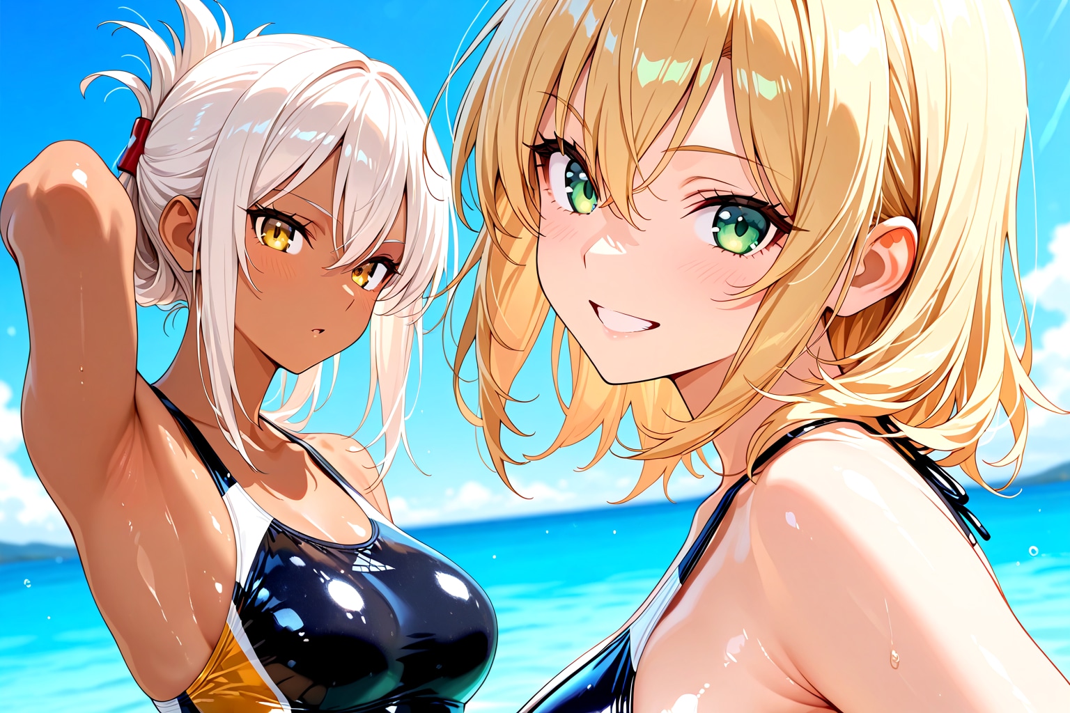 海だ！競泳水着だ！