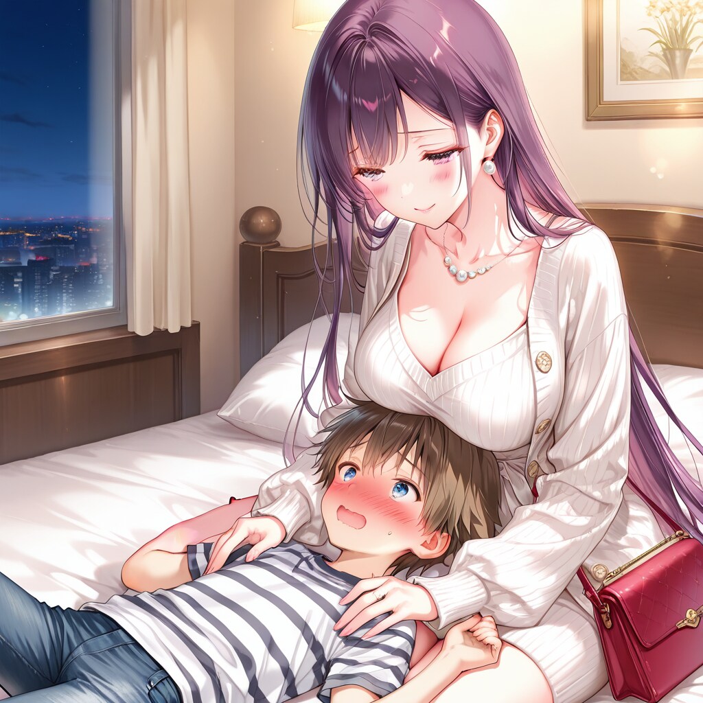 新しいお母さんはスキンシップが過ぎる_おねショタの夜（6）
