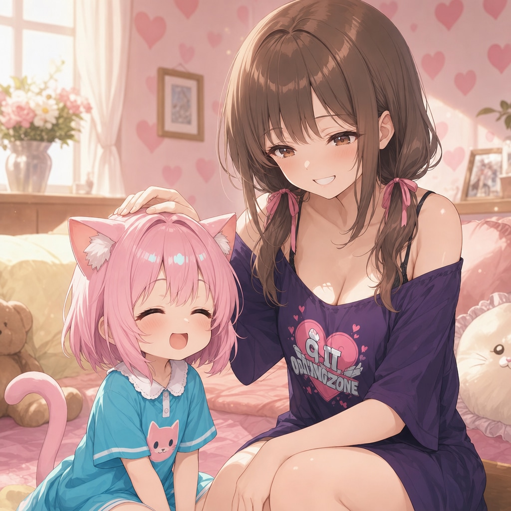 魔理沙ちゃんになでなでされるねこちゃん♡ | の人気AIイラスト・グラビア
