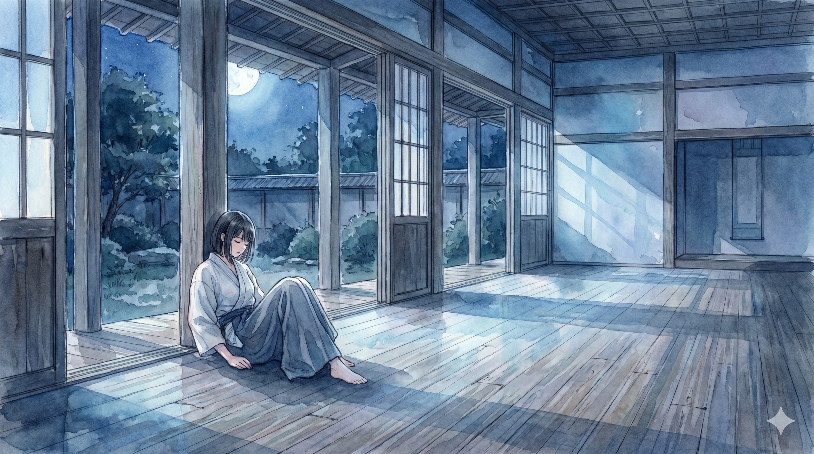 真夜中の静寂 | の人気AIイラスト・グラビア