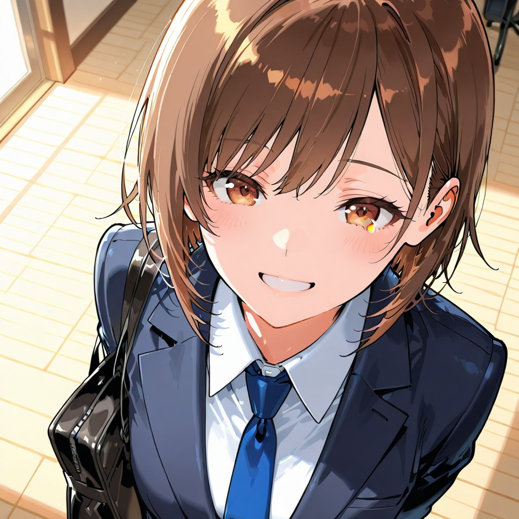 先輩、会社に行きましょう❤️ | の人気AIイラスト・グラビア