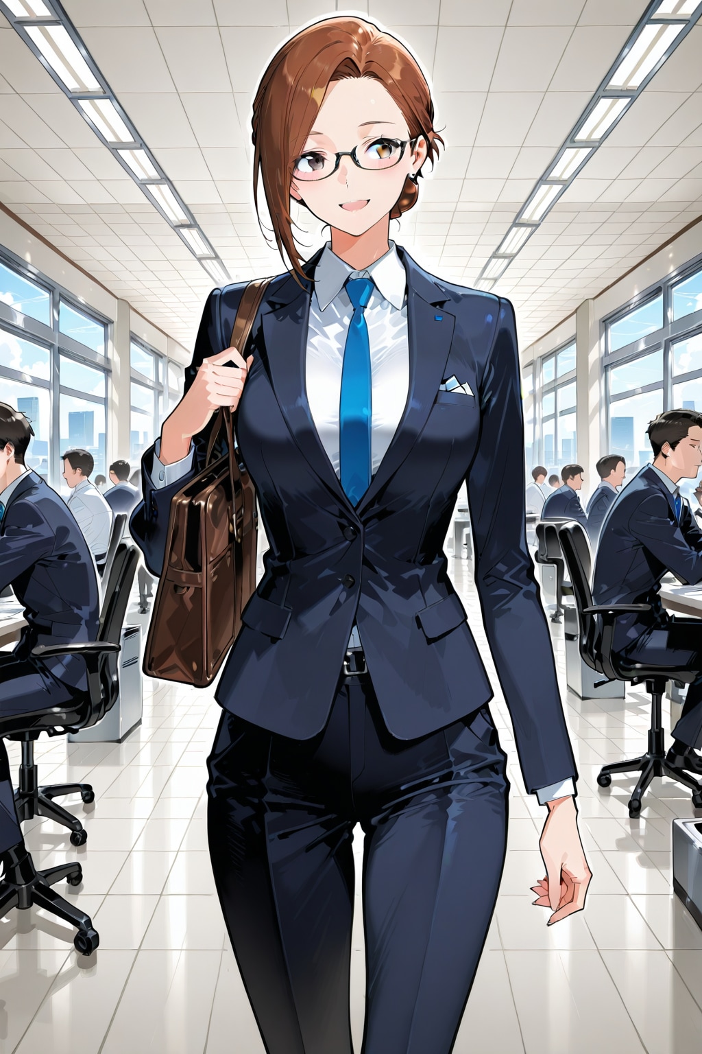 先輩、会社に行きましょう❤️