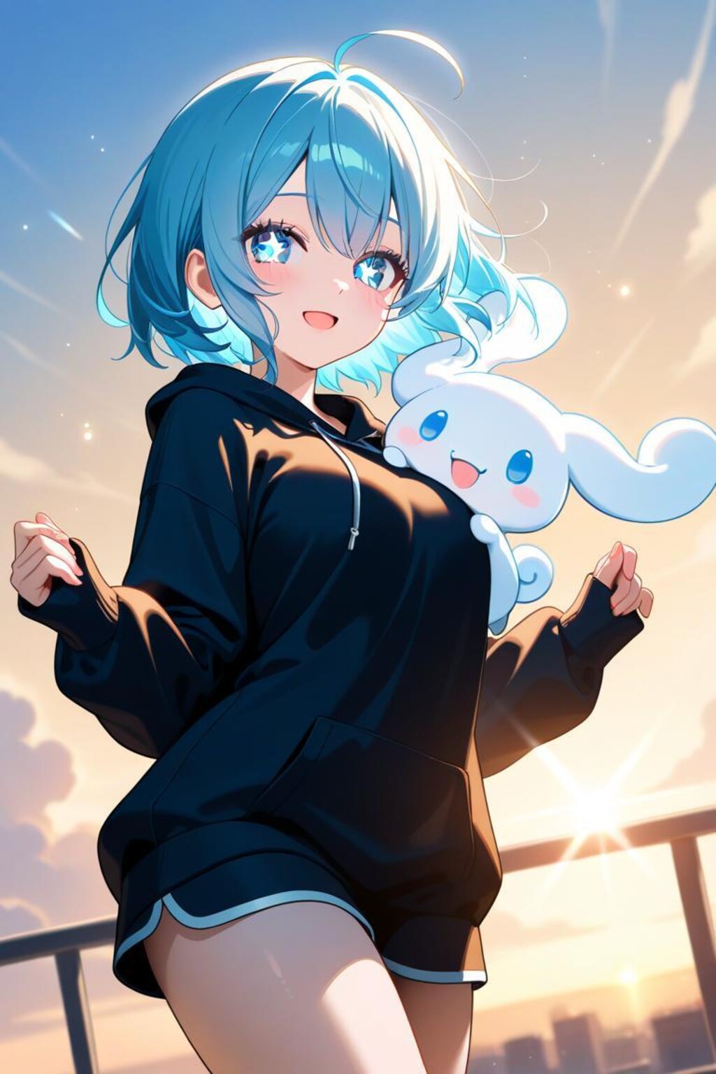 シナモロール　初音ミク