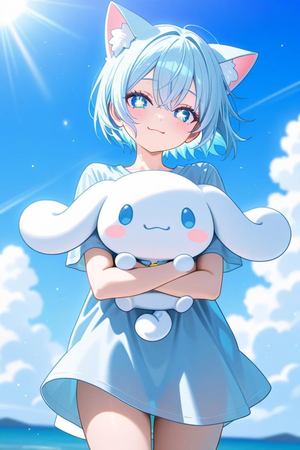 シナモロール　初音ミク