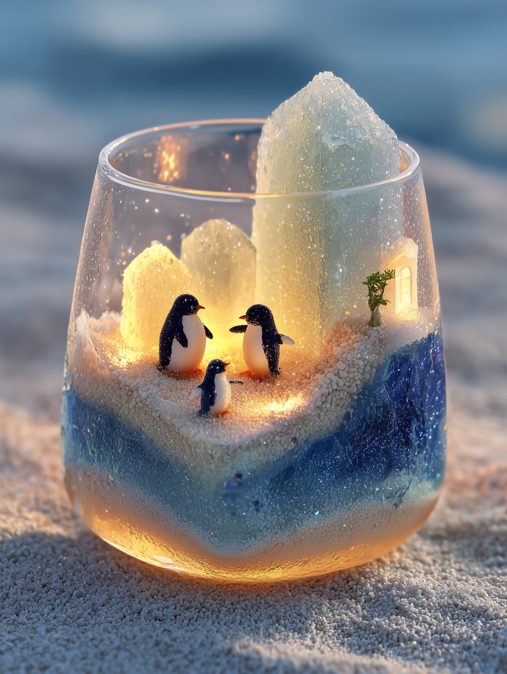 ペンギンの住むグラス