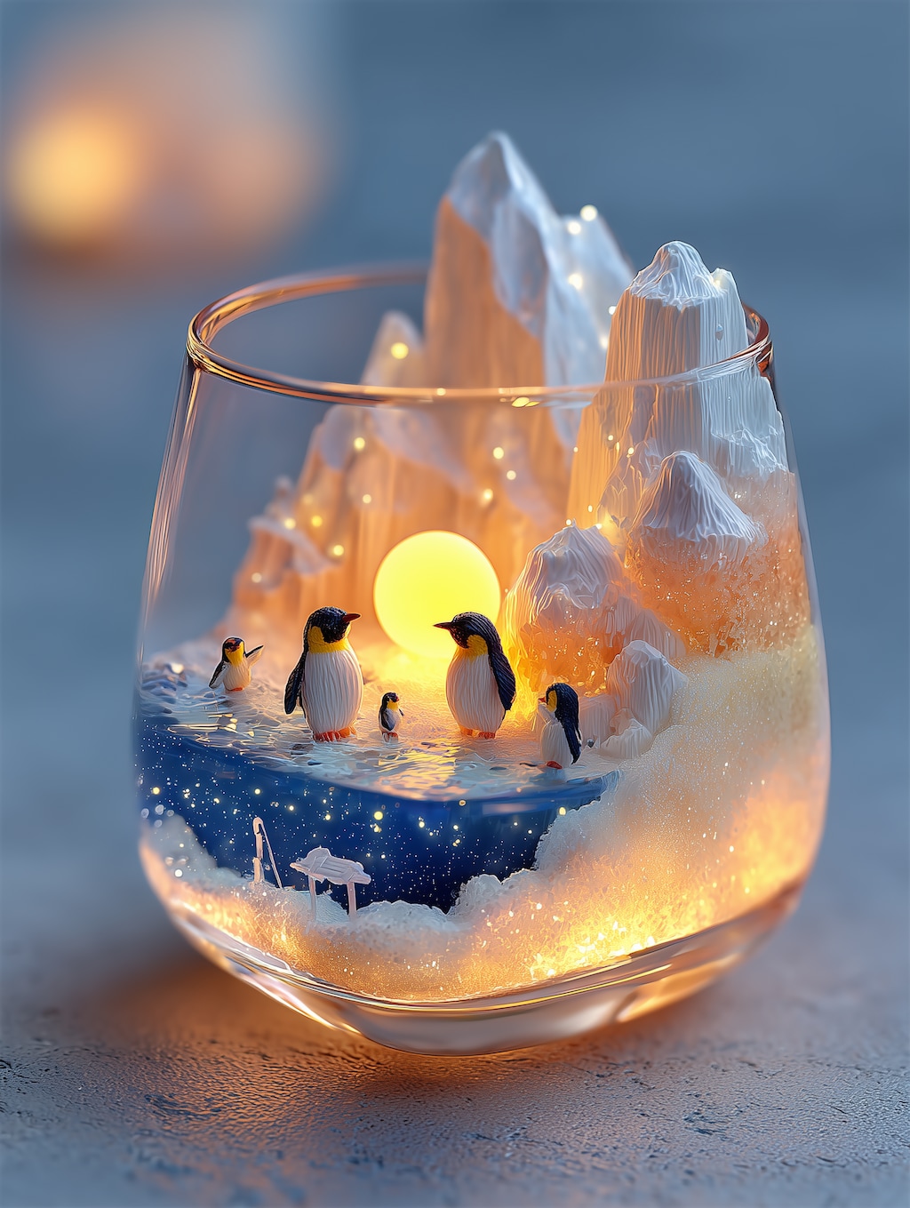 ペンギンの住むグラス