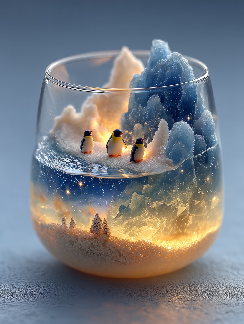 ペンギンの住むグラス