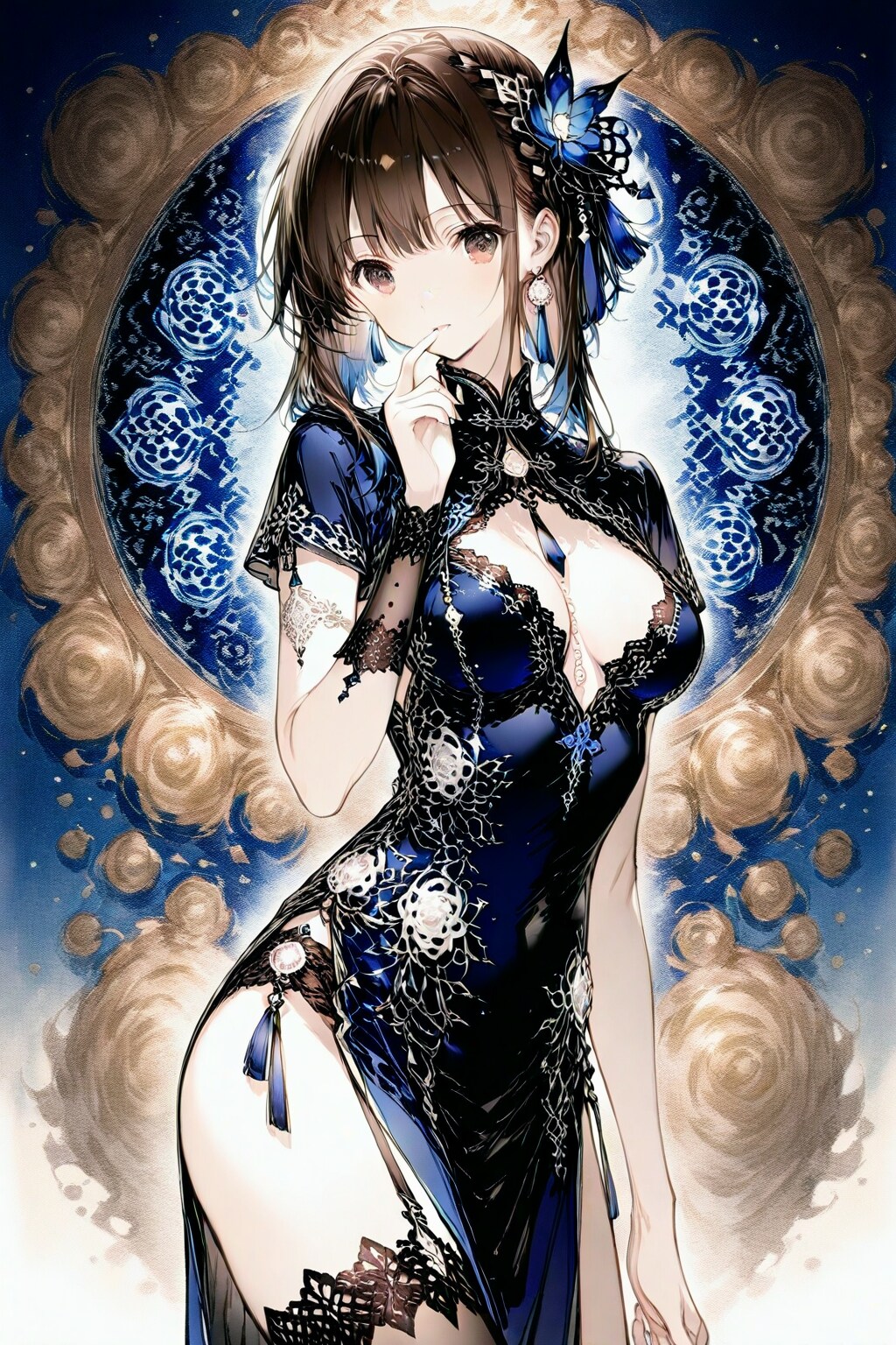 チャイナドレスの美少女　ー by #GRYPHON Ver. ー