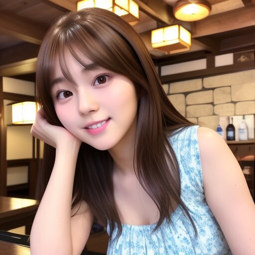 居酒屋で