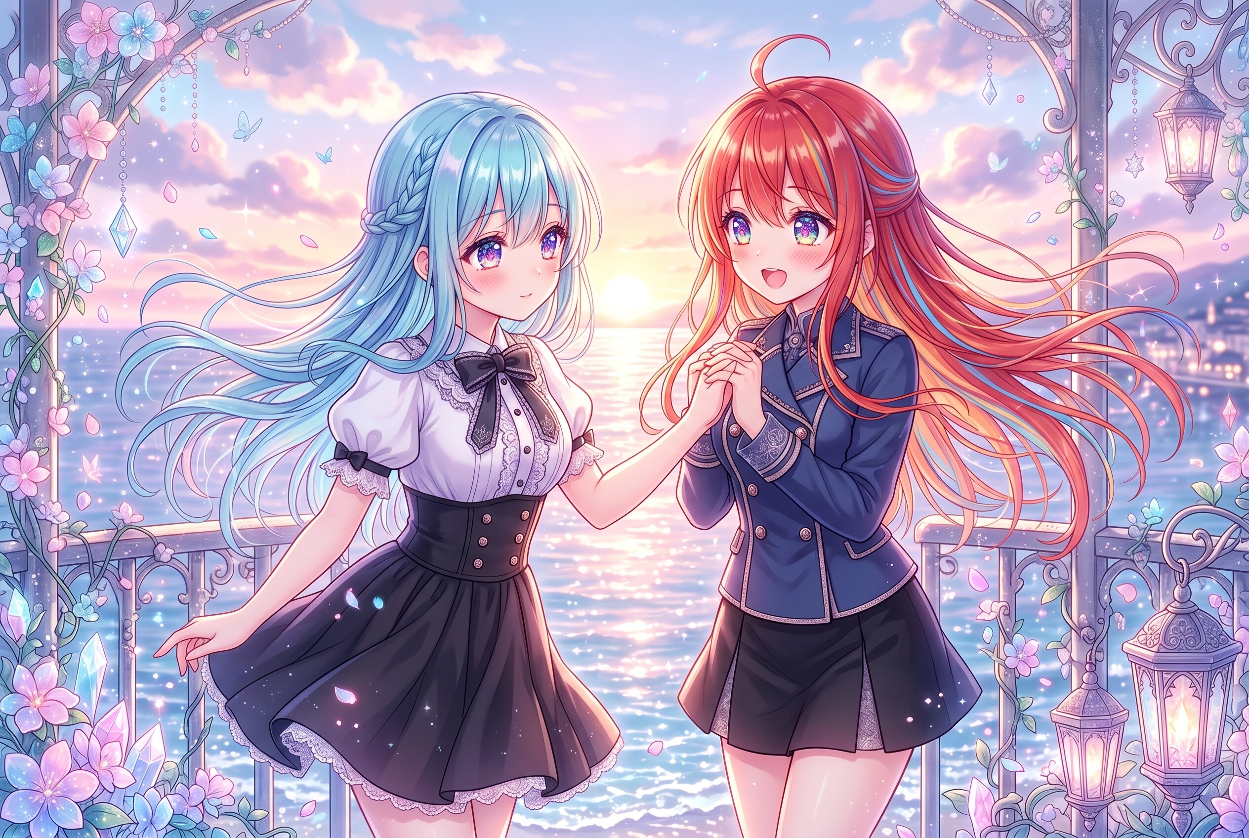 海風に揺れる約束の瞬間 | の人気AIイラスト・グラビア