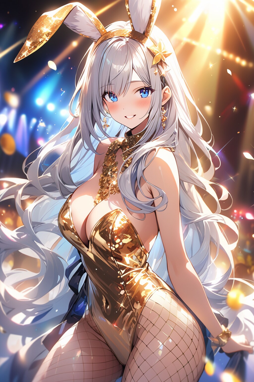 sequins leotard bunny な茉莉花&彲影(*´꒳`*)