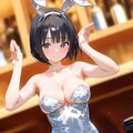 sequins leotard bunny な茉莉花&彲影(*´꒳`*) 2枚目