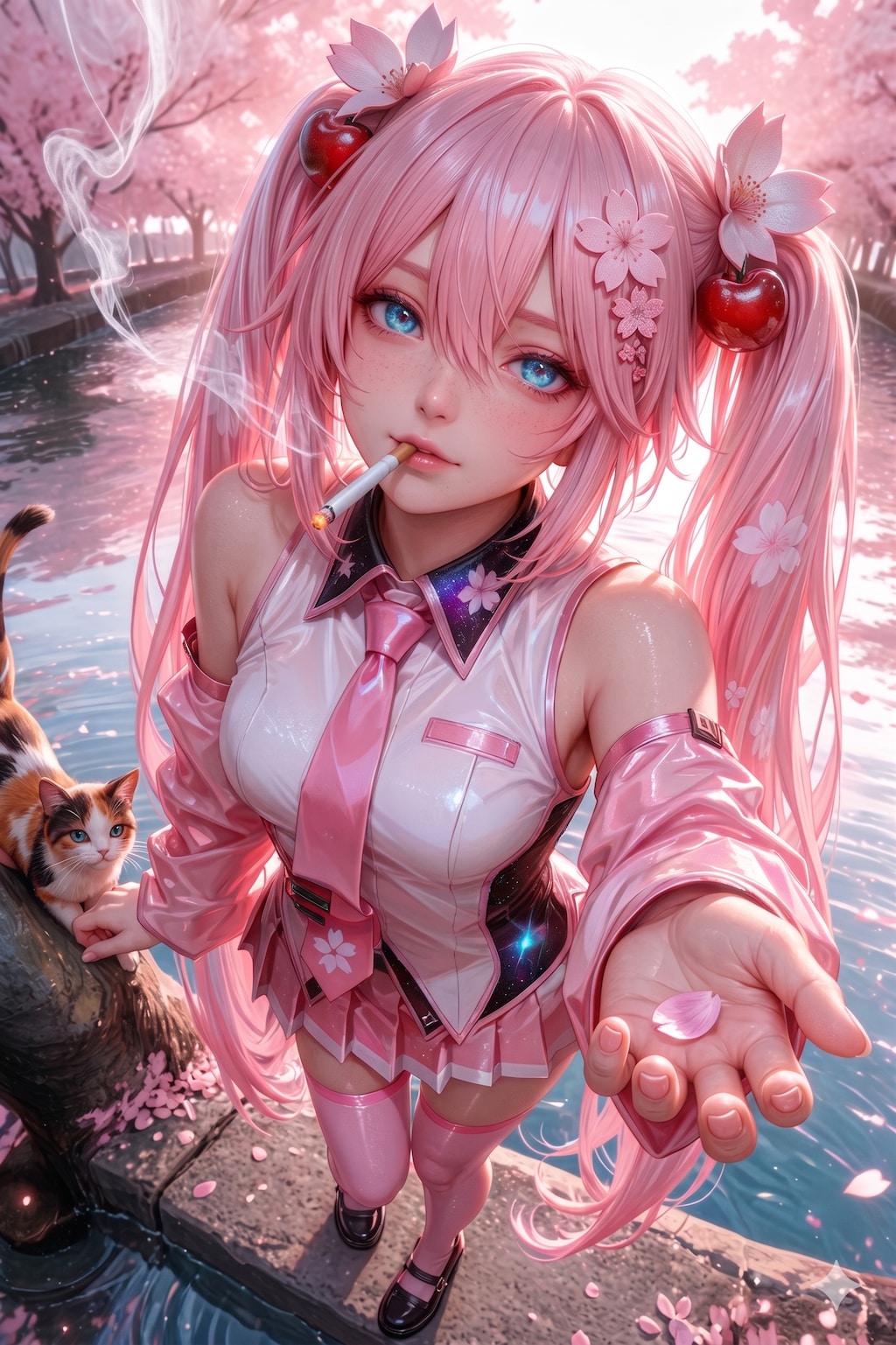 The cherry blossoms will be gone soon, won't they?