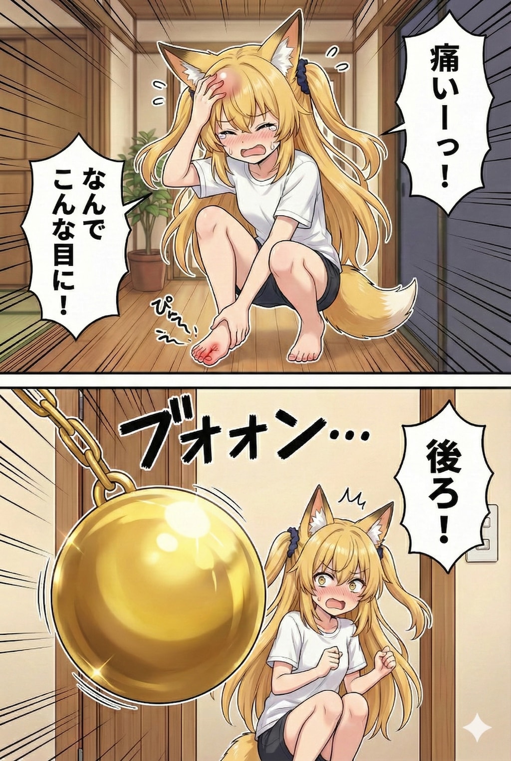 ミラ様痛め（ニラ玉炒め）