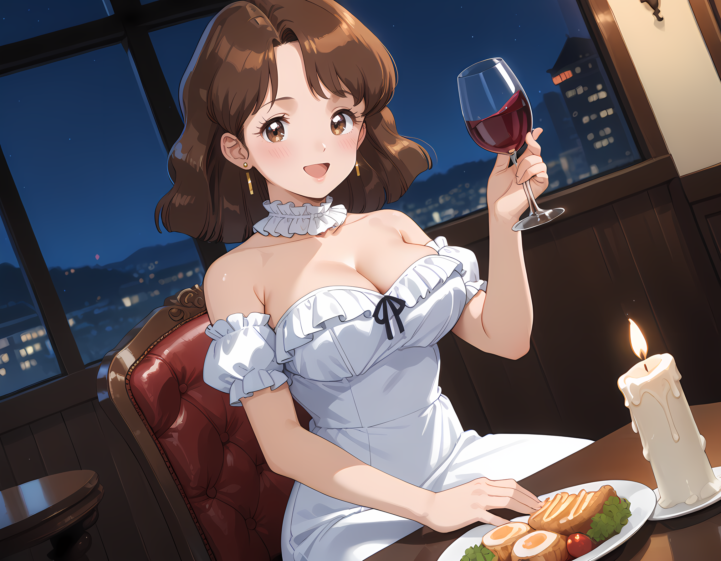 【スーパーリアル麻雀PⅣ】香織：麻雀はディナーのあとで【軽量版】